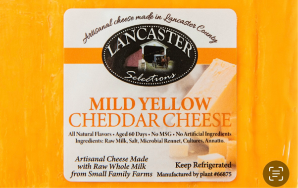 Mild Yellow Cheddar Raw Cheese - Image 2